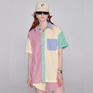 Eliou Sonny Button Down and  Cher Short Set